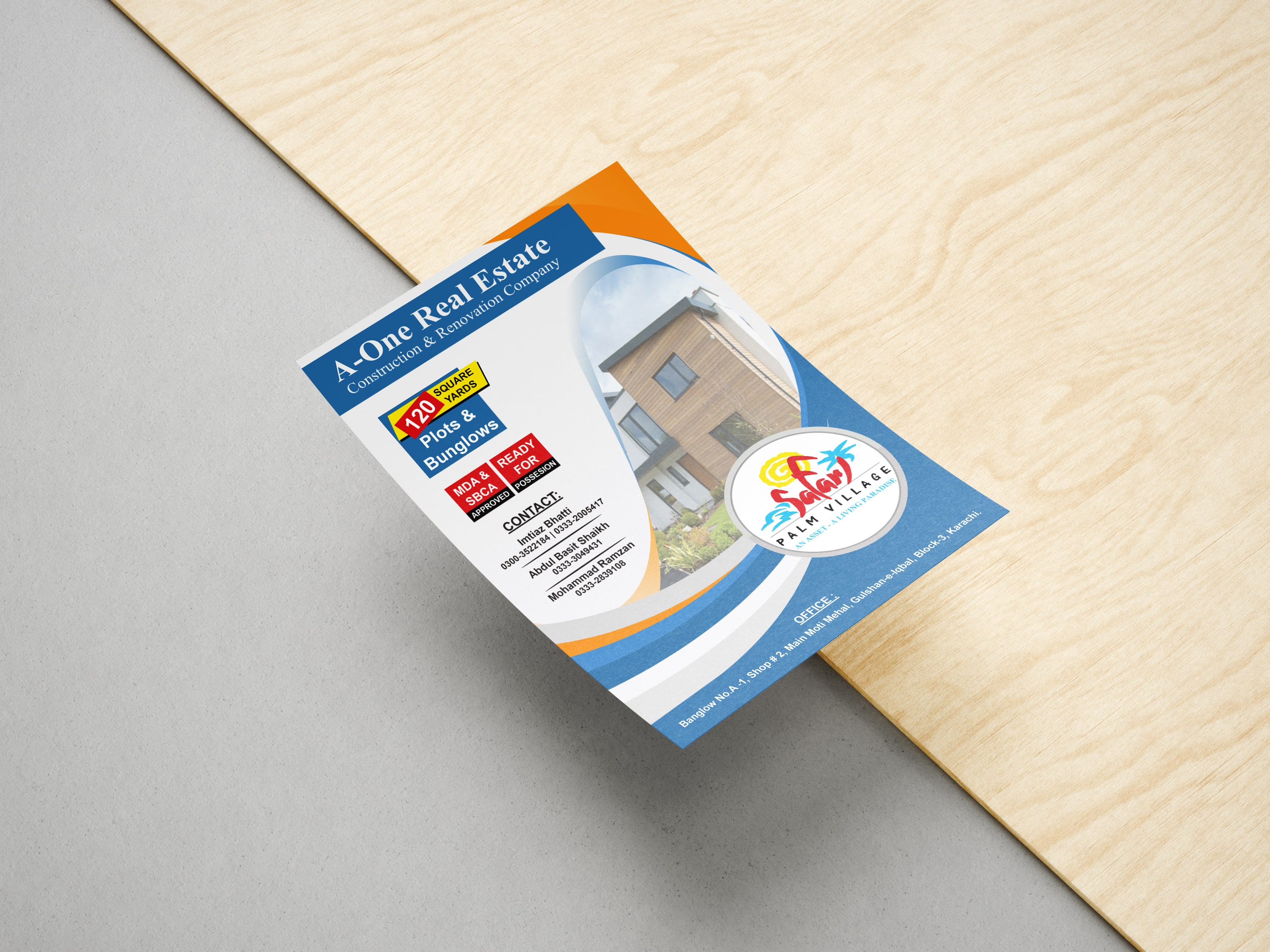 A5 flyer brochure design Oman 2026