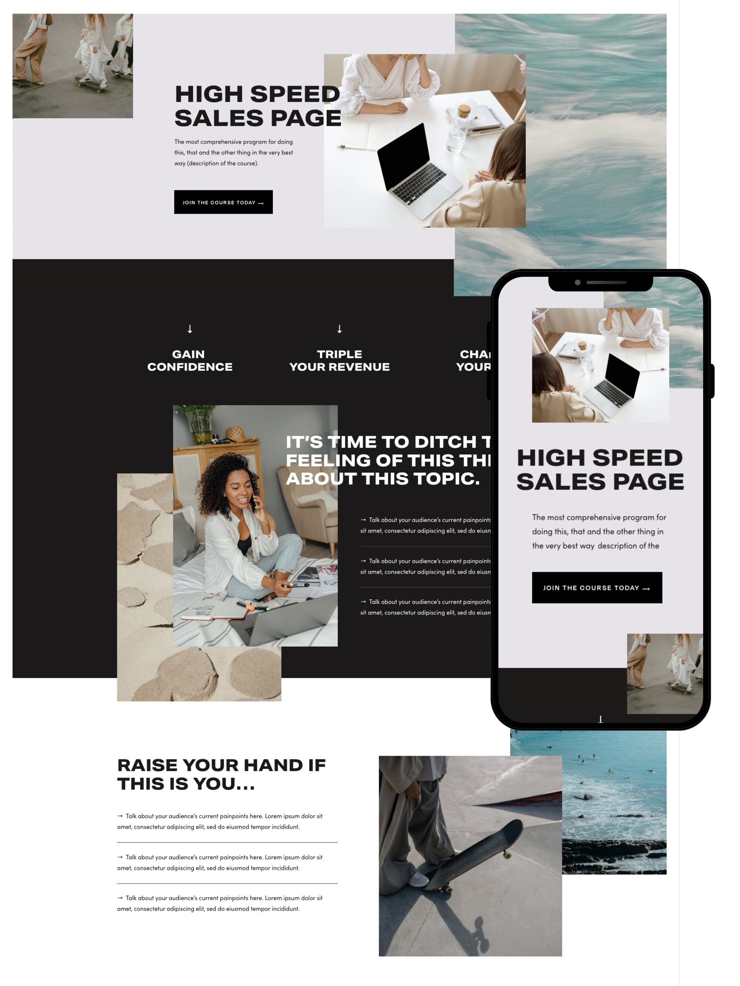 Sales Page Design | Elite Launch Design - Create in Oman for Higher Conversions