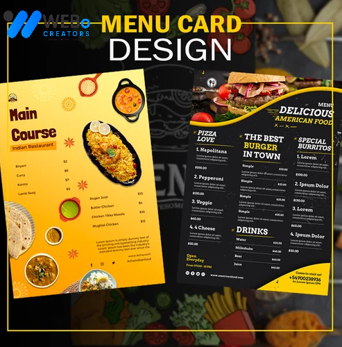Restaurant digital menu board Oman menu printing services online food menu design 2026