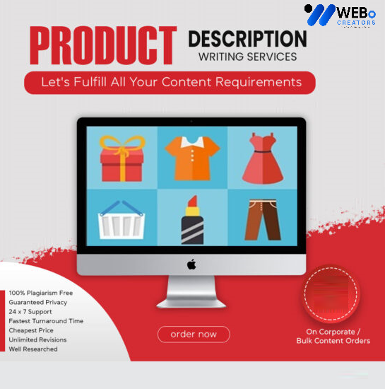 Product Description Writing Services | Best Digital Marketing Agency | Web Design in Oman for online stores