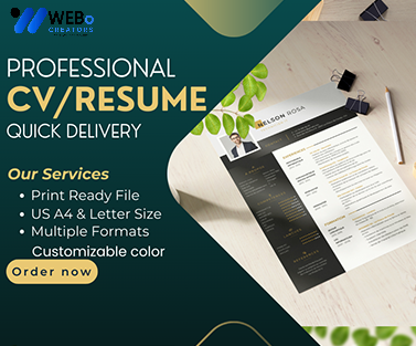 Elegant Resume Design Service, CV designs, CV writing in Oman For Gain Job