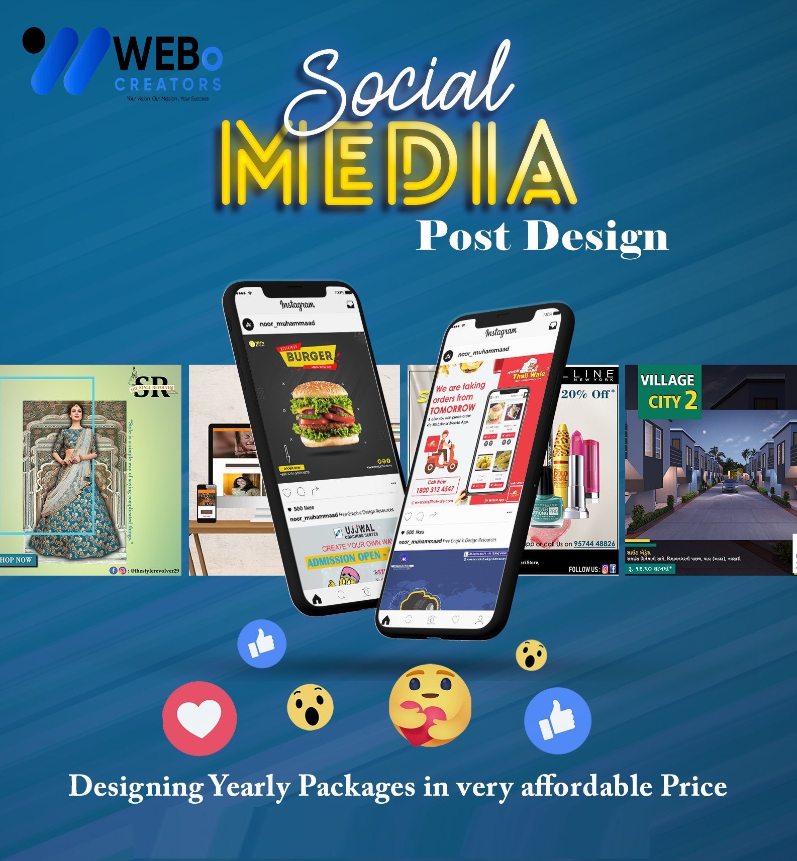 Social Media Post Design Services in Oman for Businesses and Brands